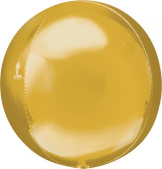 Folienballon Orbz gold 40cm lose 