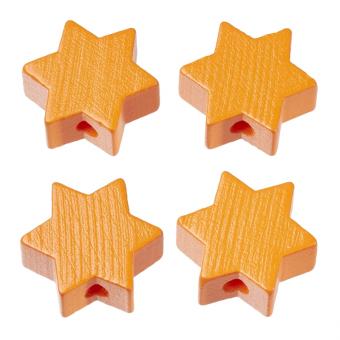 Schnulli-Stern 19,5 x 19,5 x 8 mm, aprikot 