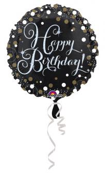 Folienballon Happy Birthday 43cm Sparkling Birthday 