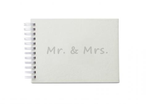Erinnerungs-Album, "Mr. & Mrs." 22 x 17 cm, 25 Blatt 