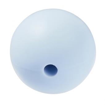 Schnulli-Silikon Perle 15 mm, hellblau 
