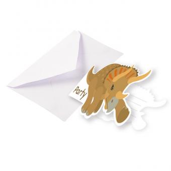 Einladungskarten & Umschläge Happy Dinosaur (8 Stück) 