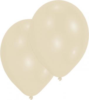 Latexballons Vanille-Creme 27,5cm (10 Stück) 