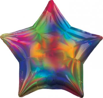 Folienballon Stern regenbogen Rainbow Star S55 lose 