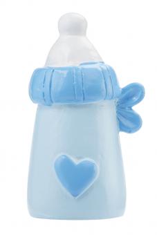 Baby-Flasche 3D ca. 4 cm, hellblau 