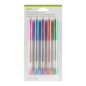 Cricut Glitter Gel Pen Set Brights 0,8 mm, 5 Stifte 