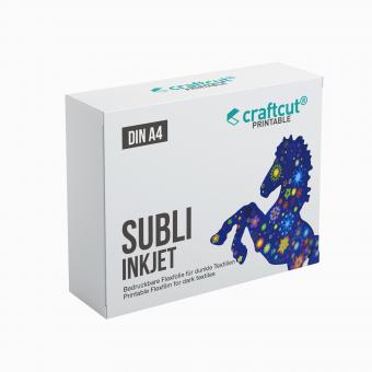 craftcut Subli/Inkjet bedruckbare transparente Flexfolie A4 