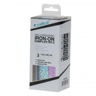 craftcut Holographic Iron-On Sampler No.2, 3 x 13,9 x 30,5 cm, geboxt 
