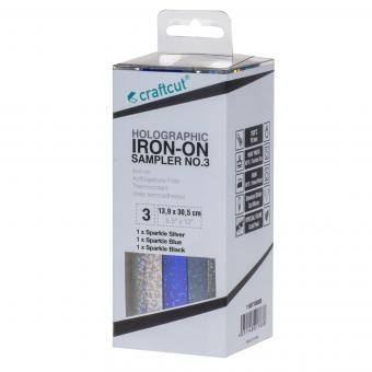 craftcut Holographic Iron-On Sampler No.3, 3 x 13,9 x 30,5 cm, geboxt 