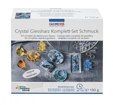 Crystal-Giessharz Niedertemperatur 150g Starter-Set Schmuck 