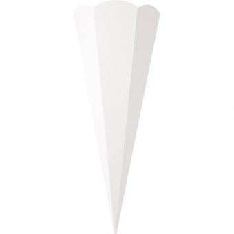 Efco Schultütenzuschnitt, glatt, 20 x 68 cm, 400g/qm, weiß 