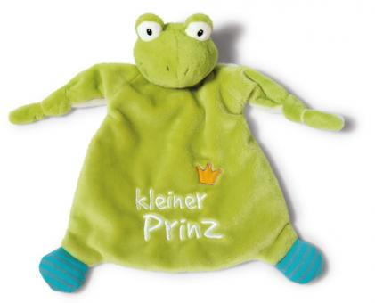 Schmusetuch Frosch "kleiner Prinz" 25x25cm 