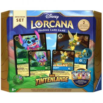 Disney Lorcana: Die Tintenlande Geschenkset ink. 4 Boosterpacks 