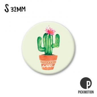 Magnet rund 3,2cm cute cactus 