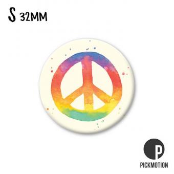 Magnet rund 3,2cm rainbow peace 