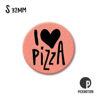 Magnet rund 3,2cm i love pizza 