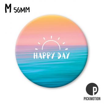 Magnet rund 5,6cm happy day sunshine 