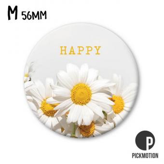 Magnet rund 5,6cm happy 