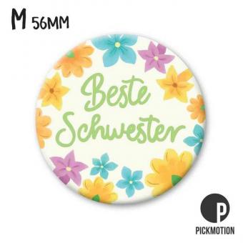 Magnet rund 5,6cm beste schwester 