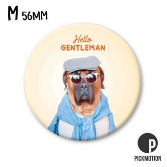 Magnet rund 5,6cm hello gentleman 