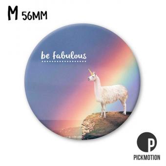 Magnet rund 5,6cm be fabulous unicorn 