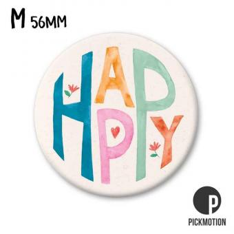 Magnet rund 5,6cm happy 