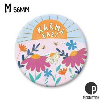 Magnet rund 5,6cm karma baby flowers 